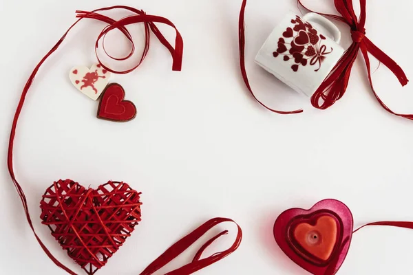 Objetos elegantes de amor para el día de San Valentín —  Fotos de Stock