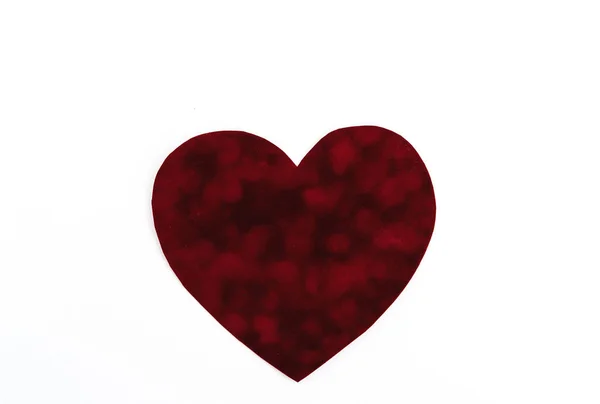 Stylish velvet heart — Stock Photo, Image