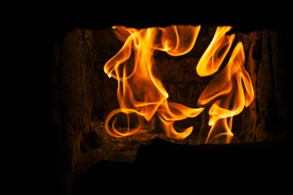 火で燃える炎 — ストック写真