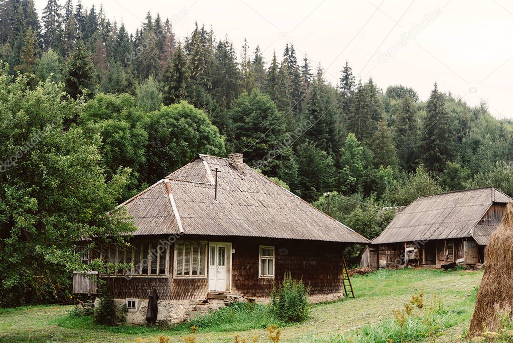 beautiful old wooden cabin cottages 