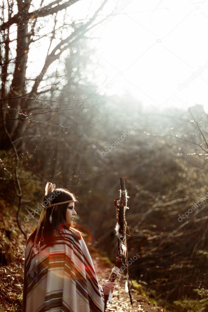 native indian american woman