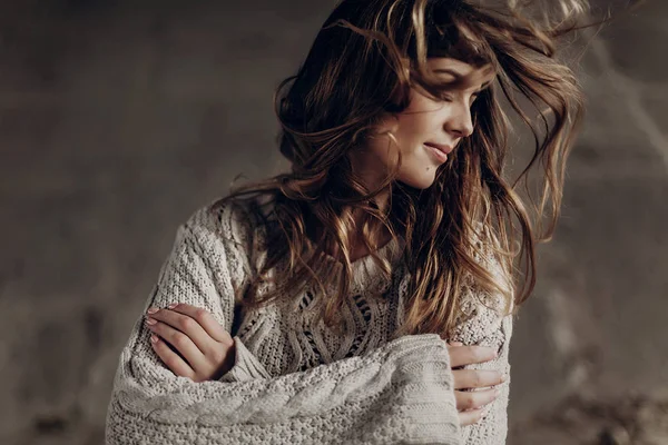 Sensual brunette woman — Stock Photo, Image