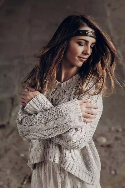 Sensual brunette woman — Stock Photo, Image