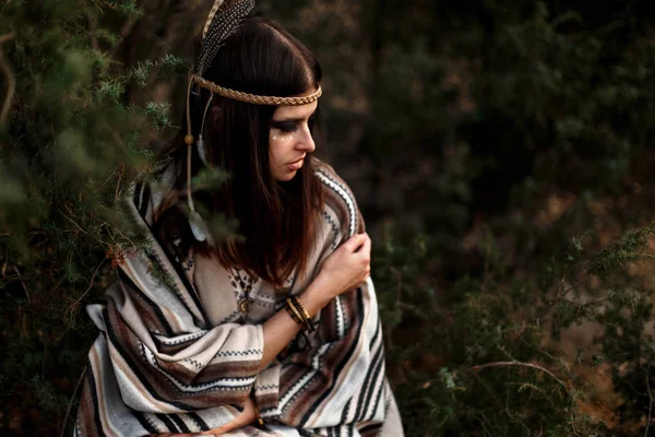 Yerli Hint Amerikalı kadın — Stok fotoğraf