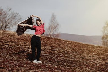 güzel şık kadın hipster 