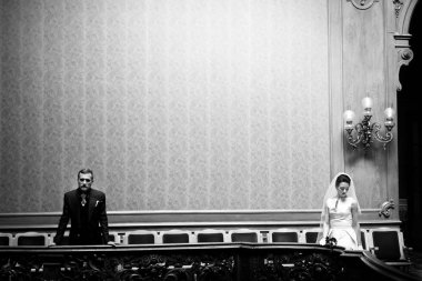 muhteşem gelin ve şık damat