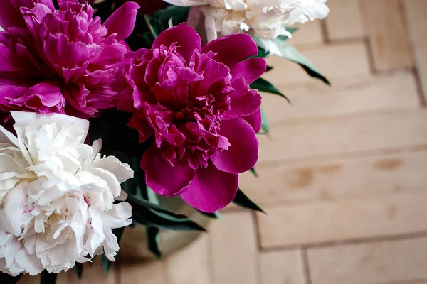 Beautiful bunch of peonies — Stock Photo, Image