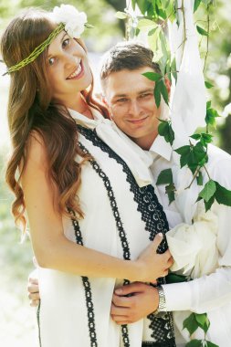 Mutlu güzel aile Çift
