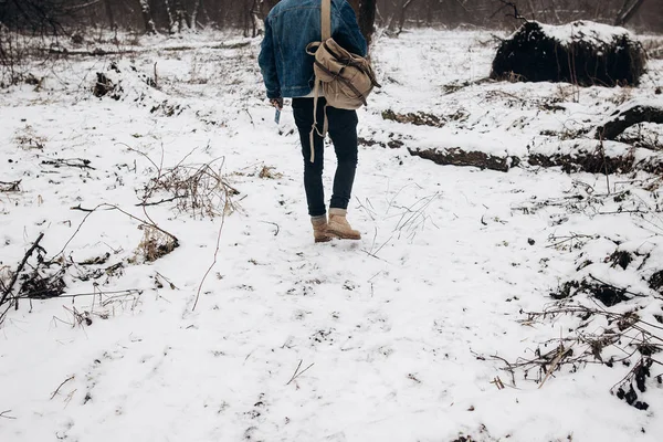 Stylowe hipster podróżnik — Zdjęcie stockowe