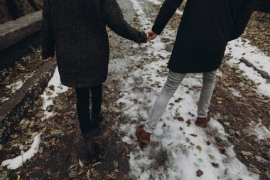 şık çift yürüyüş