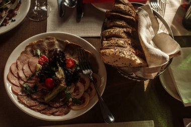 Düğün masa lezzetli yemekler