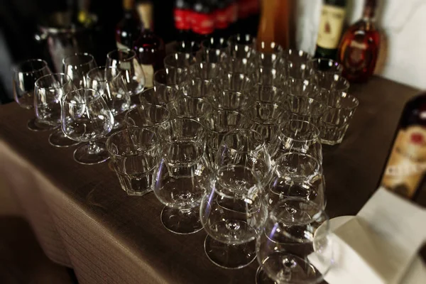 Bicchieri di cristallo di lusso — Foto Stock