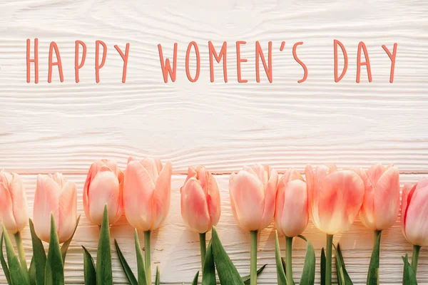 Tulpen für einen glücklichen Frauentag — Stockfoto