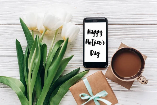 Happy mothers day text — Stock Photo, Image