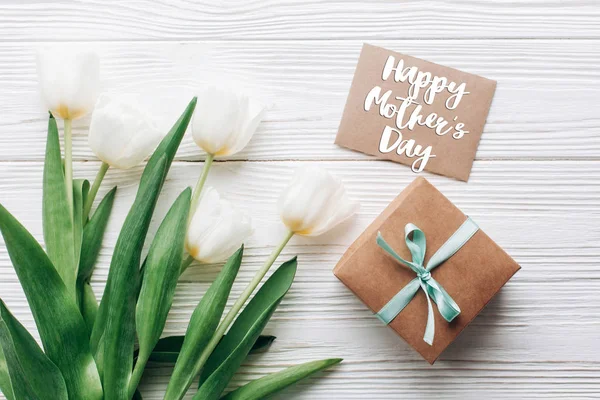 Happy mothers day text — Stock Photo, Image
