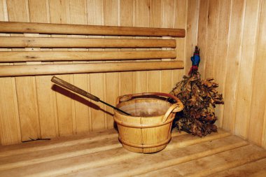 Rus Ahşap sauna odası