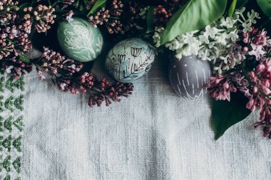 Paskalya yumurtaları süslemeli