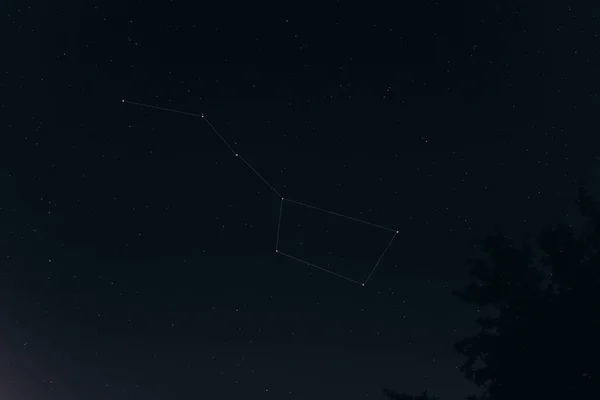 Natthimmel med stjärnor — Stockfoto