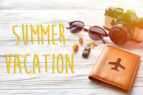 Summer vacation text — Stock Photo, Image