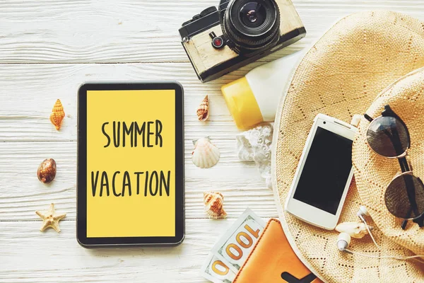 Texte vacances d'été — Photo