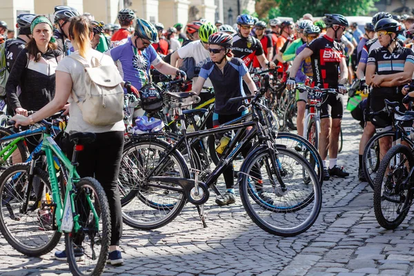 VIII велосипедный марафон во Львове — стоковое фото