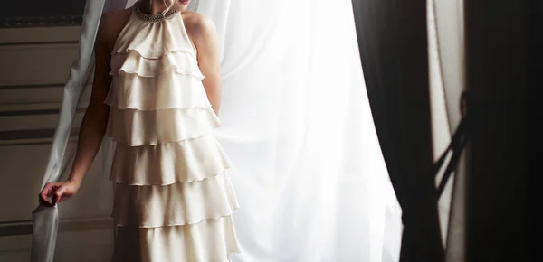 Bride in vintage dress — Stock Photo, Image