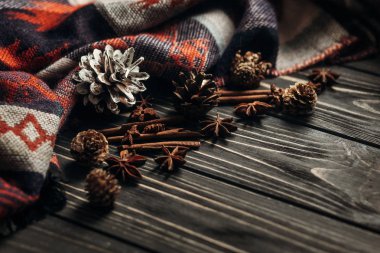 eşarp, anason ve tarçın