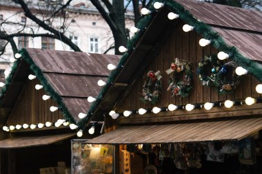 lüks Noel çelenk ışıkları 