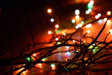 Noel çelengi ışıkları