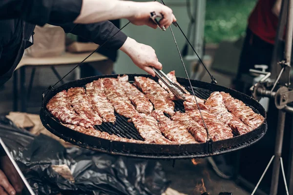 男焙煎牛肉豚肉 — ストック写真