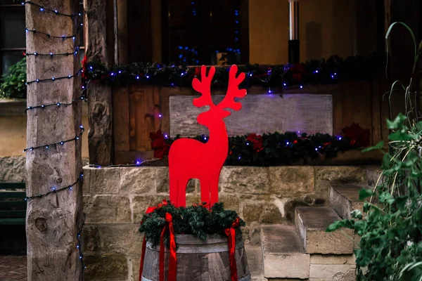 Stylish christmas red deer — Stock Photo, Image