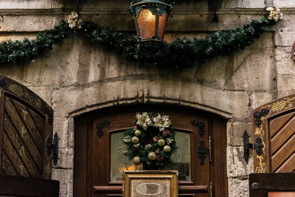 Stylish christmas wreath — Stock Photo, Image