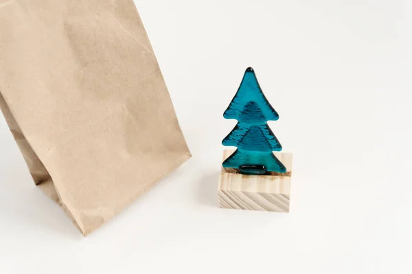 Zabawka Christmas tree z pakietem rzemiosła — Zdjęcie stockowe