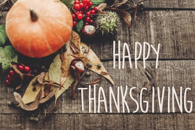 Şükran Günü tebrik kartı