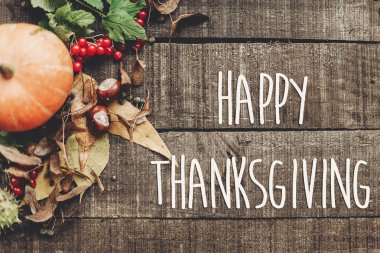 Şükran Günü tebrik kartı