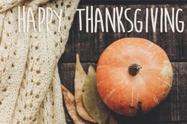 Mutlu Şükran günü kartı