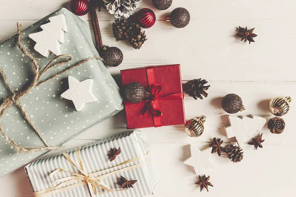 Cajas de regalo de Navidad —  Fotos de Stock