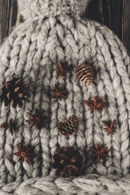 Çam kozalakları ve anason yıldız