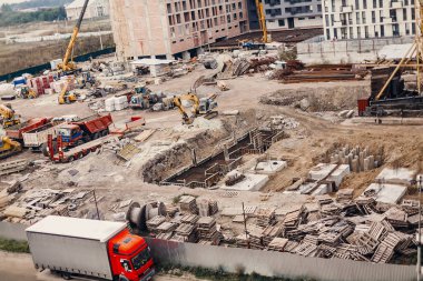 Şantiye inşaat Makina ve Paletler-Düzleme paleti ile