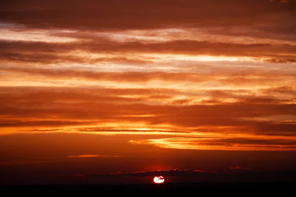 Piękna Przyroda Tło Niesamowity Zachód Słońca Czyste Piękno — Zdjęcie stockowe