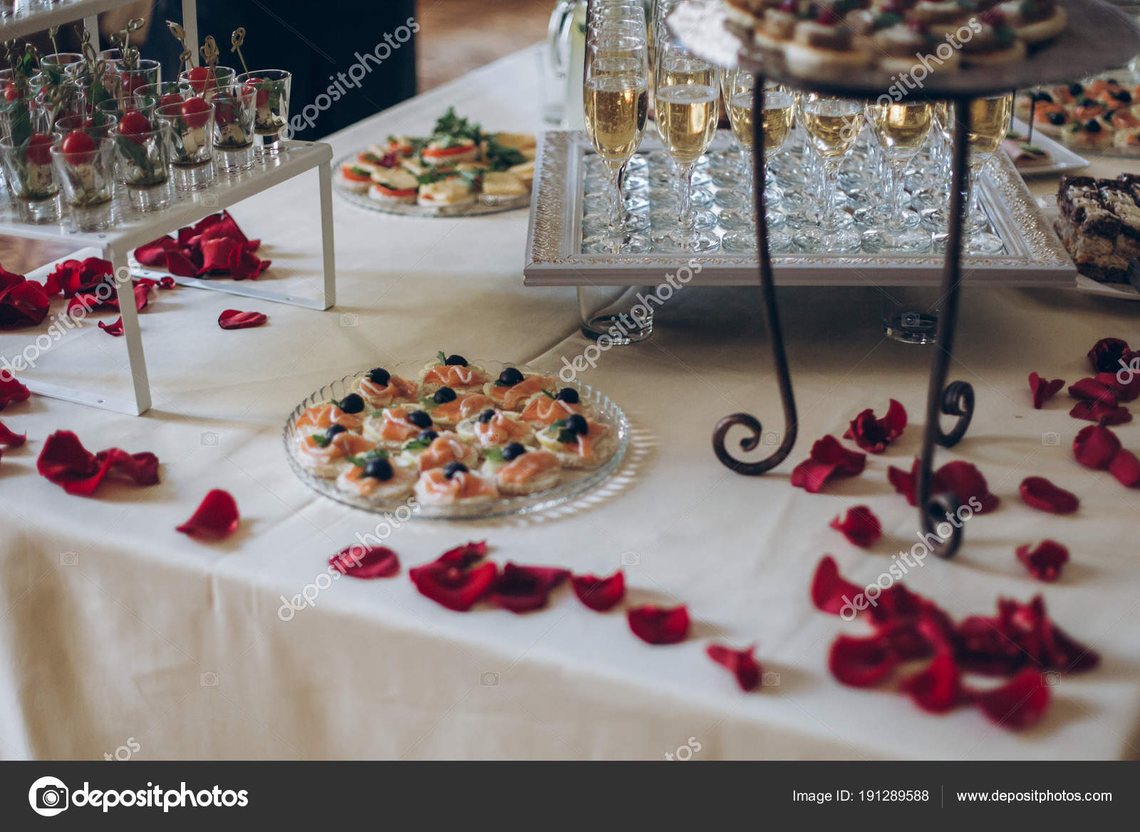 Delicious Appetizers Starters Tomatoes Cheese Glass Plate Table