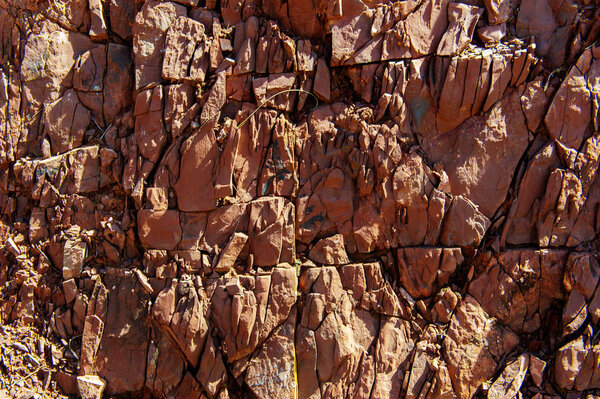 Многоцветная почва ртути встречается в Алтайской степи
