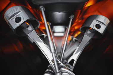 araba motoru 3D çizimi 