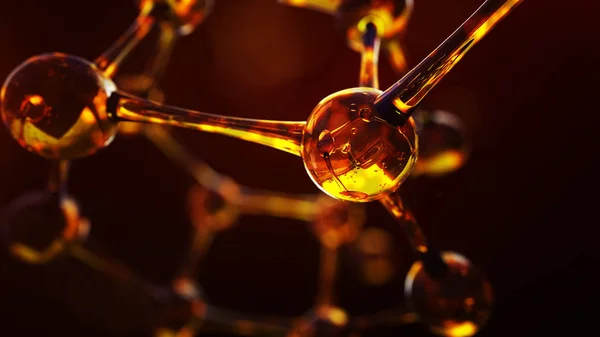 molekül modeli 3D çizimi 