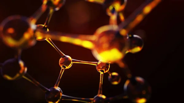 molekül modeli 3D çizimi 