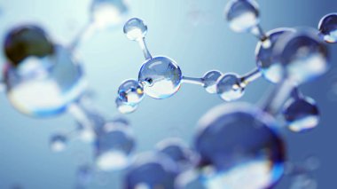 Bilim arka plan atomları ve molekülleri ile