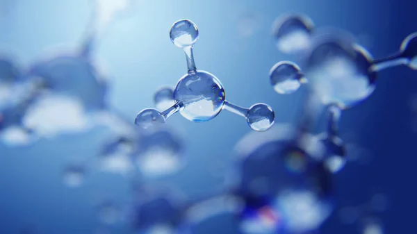 Bilim arka plan atomları ve molekülleri ile