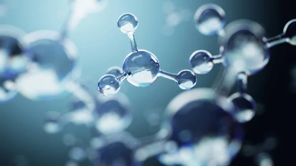 Bilim arka plan atomları ve molekülleri ile