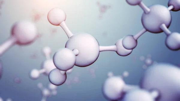 Molekül modeli 3D Illustration. Bilim veya tıbbi geçmişi — Stok fotoğraf