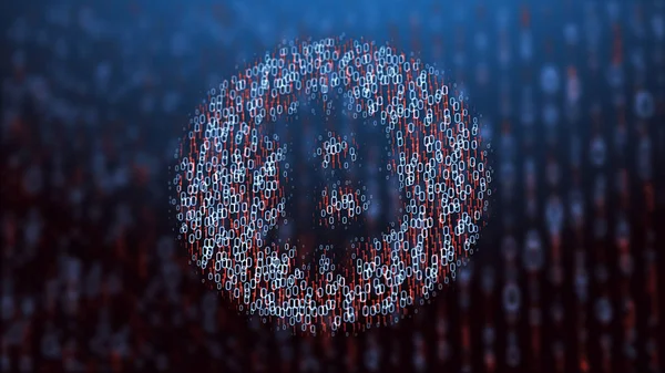 Ilustración 3d del concepto de bitcoin —  Fotos de Stock